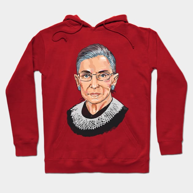 Supreme Court Justice Ruth Bader Ginsburg Hoodie by pastanaut